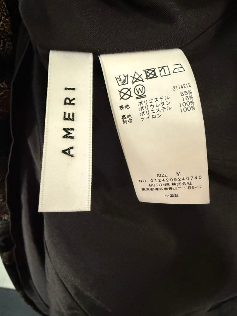 ワンピース ameri FLOWER PRINT VELOUR DRESS