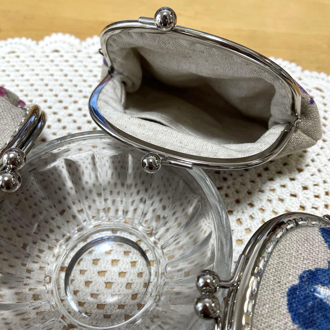 ◆専用ページ　すみれ刺繍タペストリーと がま口3点