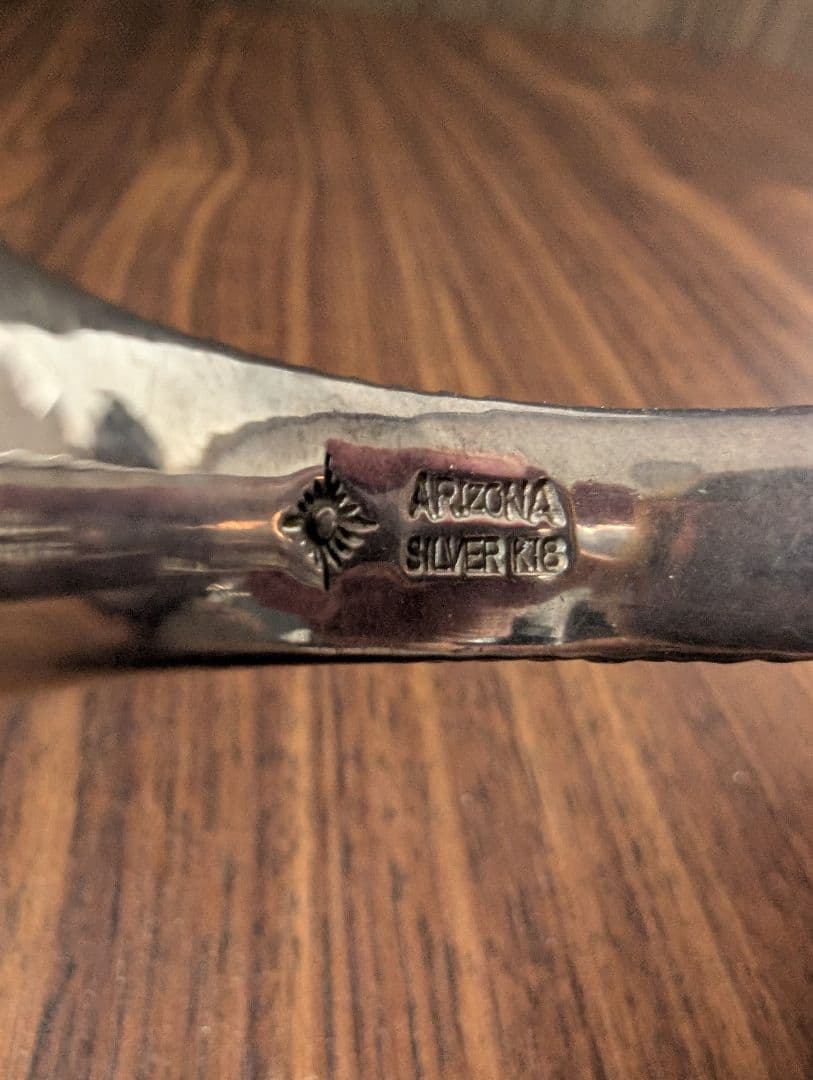 ARIZONA FREEDOM K18太陽神付き 唐草 シルバーバングル
