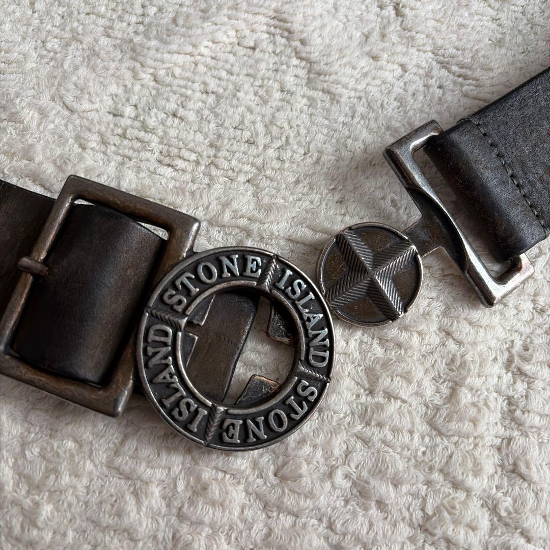 STONE  レザーベルト ブラック