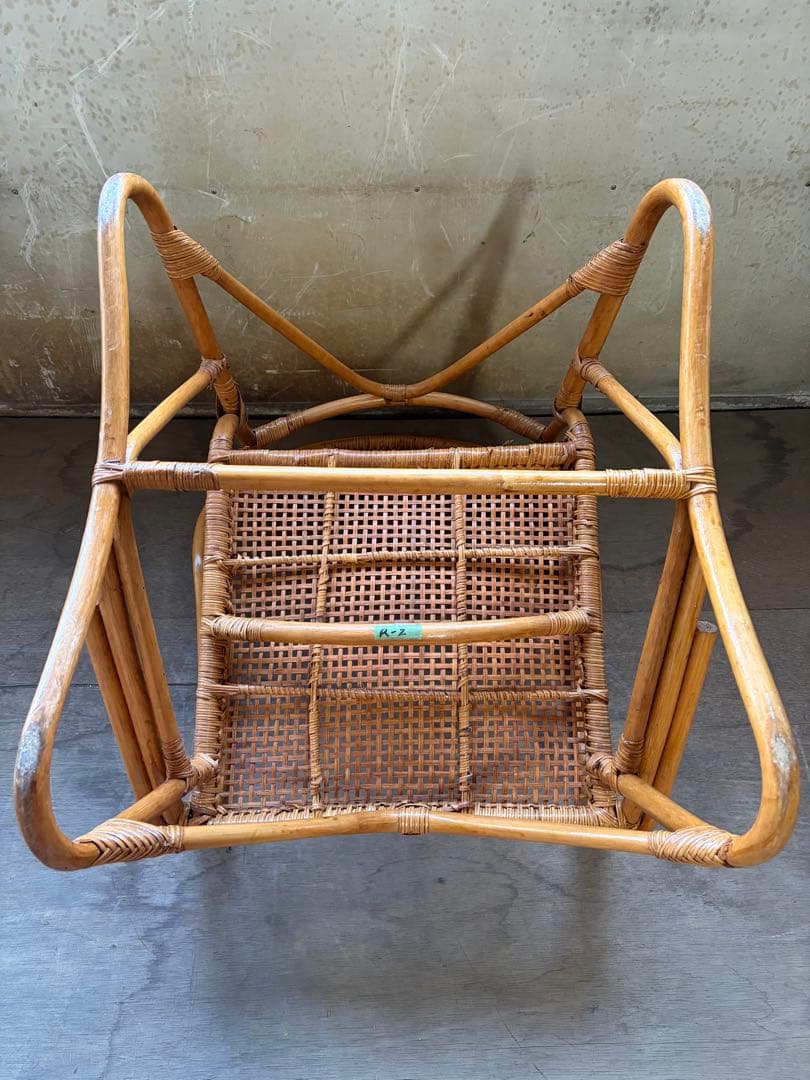 ビンテージモダンラタンアームチェア(R-2)