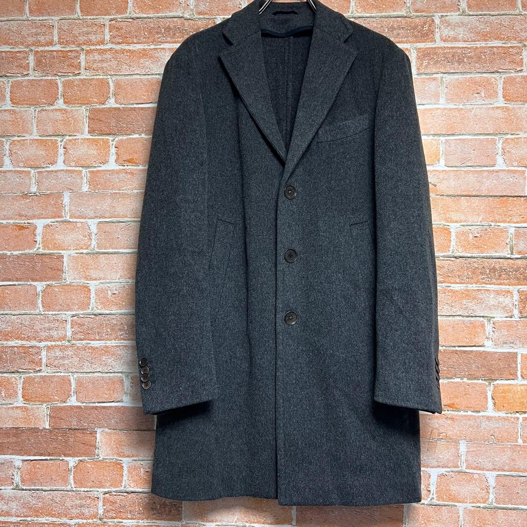 エディフィス　ロロピアーナ　ミケランジェロ　イザイア　チェスターコート　グレー