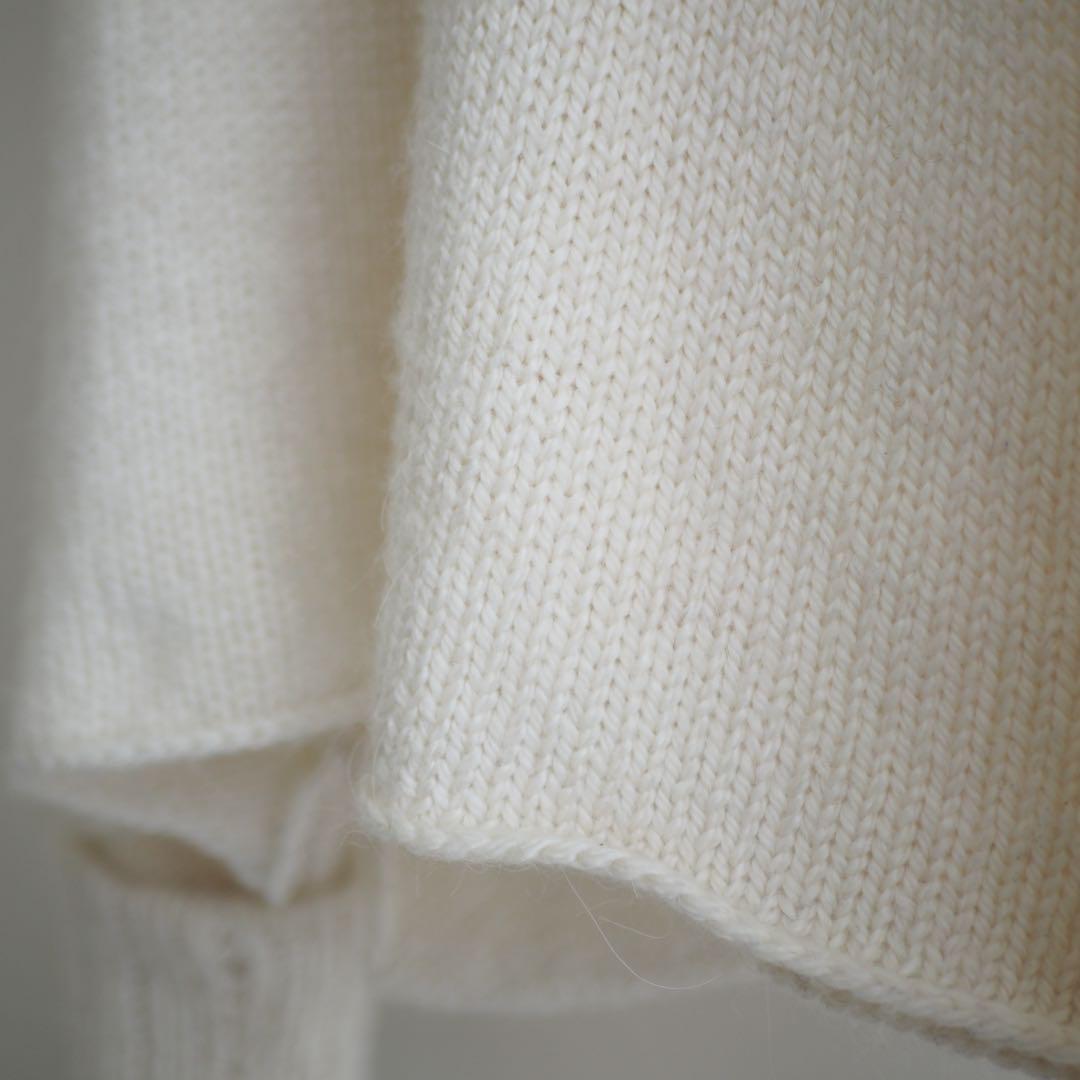 SEEALL ラマ ロールアップスリーブ ニット