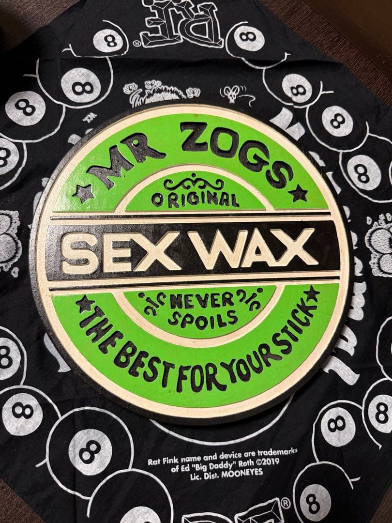 Mr. Zog's Sex Wax 壁掛け木製看板　激レア　希少