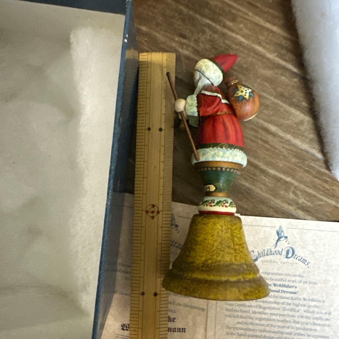 Kathe Wohlfahrt 1999年　サンタクロースベル　箱、保証書付き