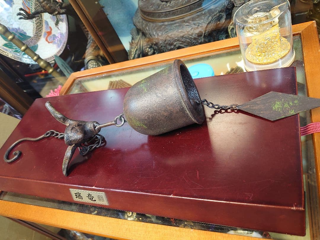 アンティーク スチール製 風鈴 鳥