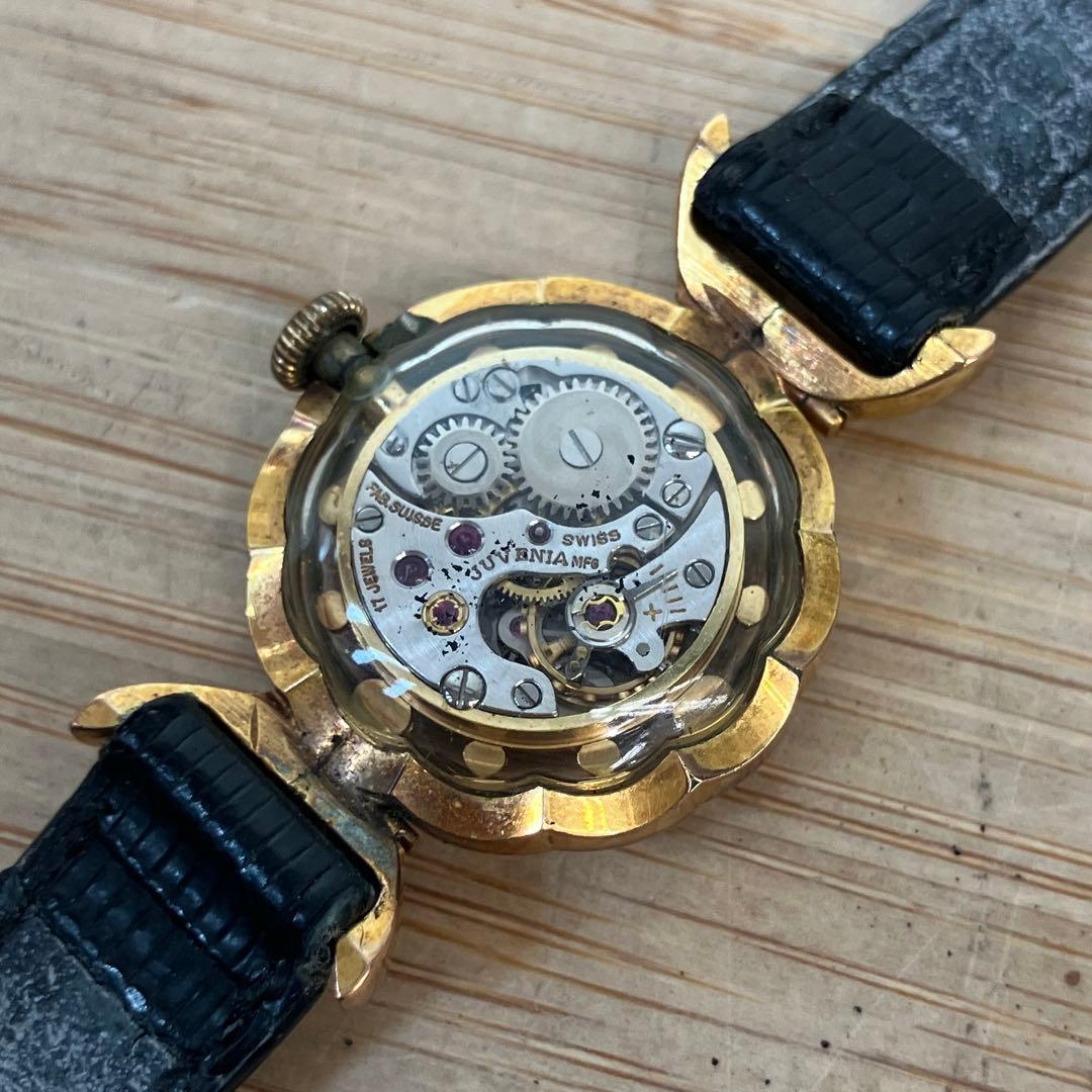 JUVENIA 1970年代ヴィンテージ ミステリーダイヤル 手巻き 腕時計