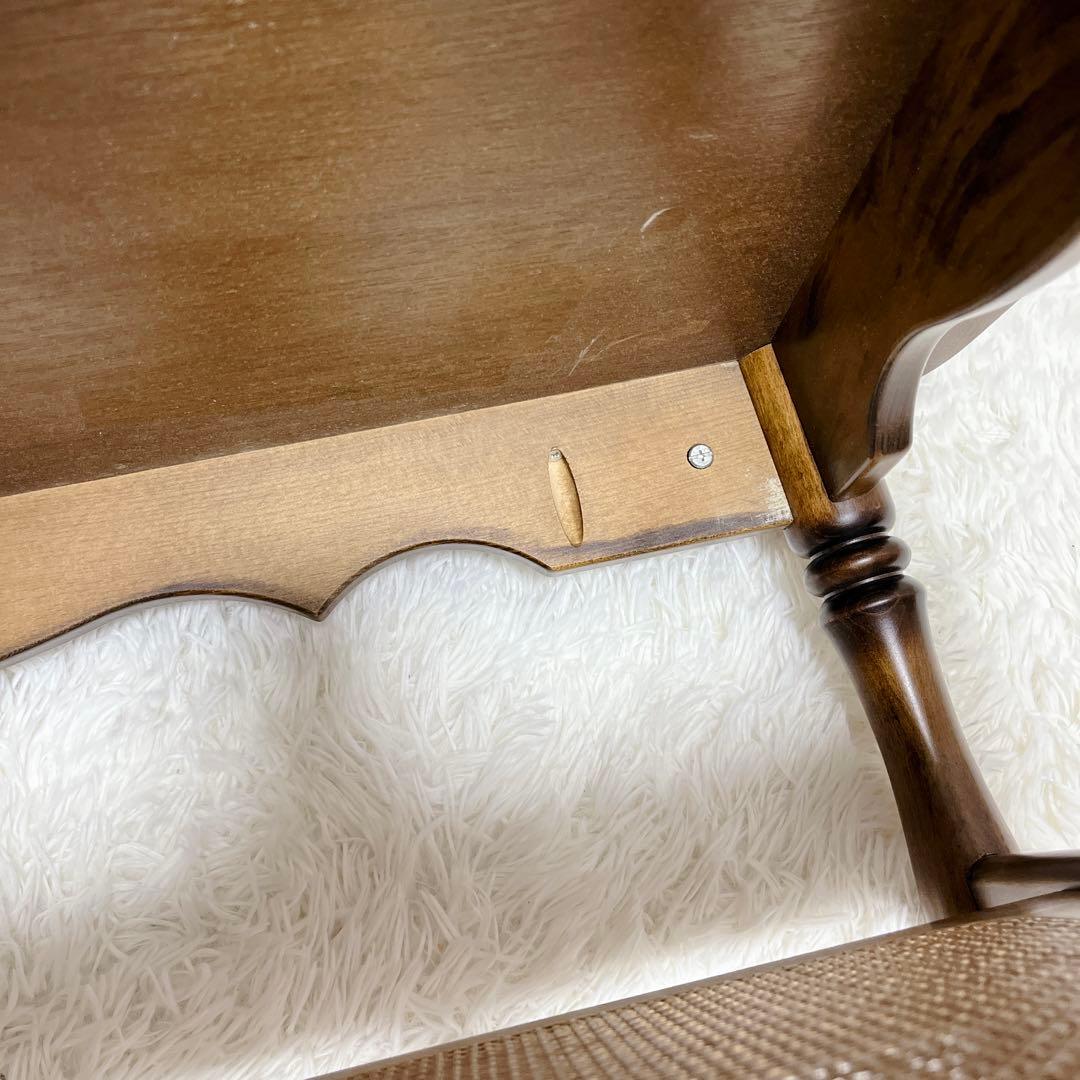 カリモク 家具 リビング ローテーブル コロニア ウォールナット ラタン張り