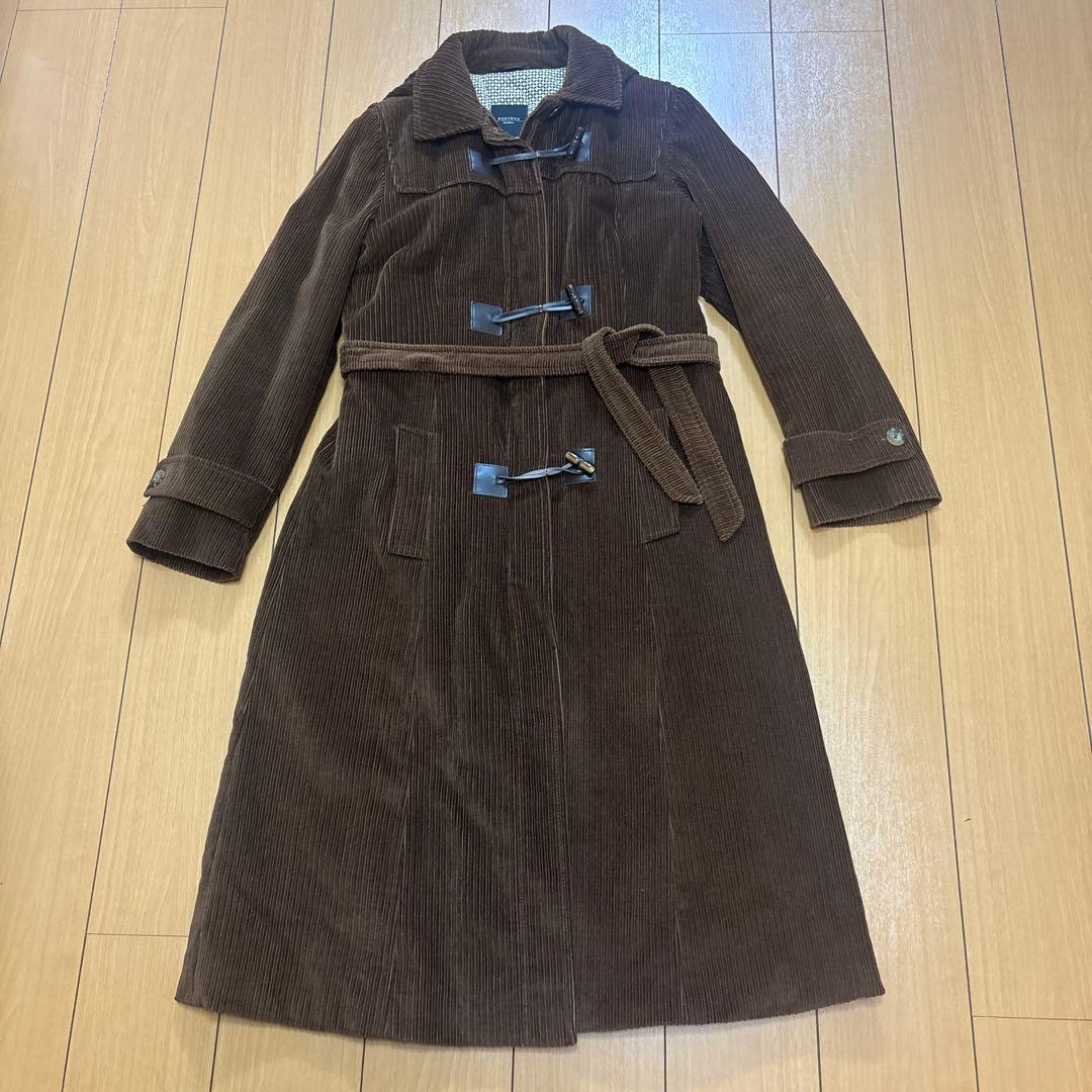 【希少】マックスマーラ　ダッフル　ロング　コート　コーデュロイ ブラウン