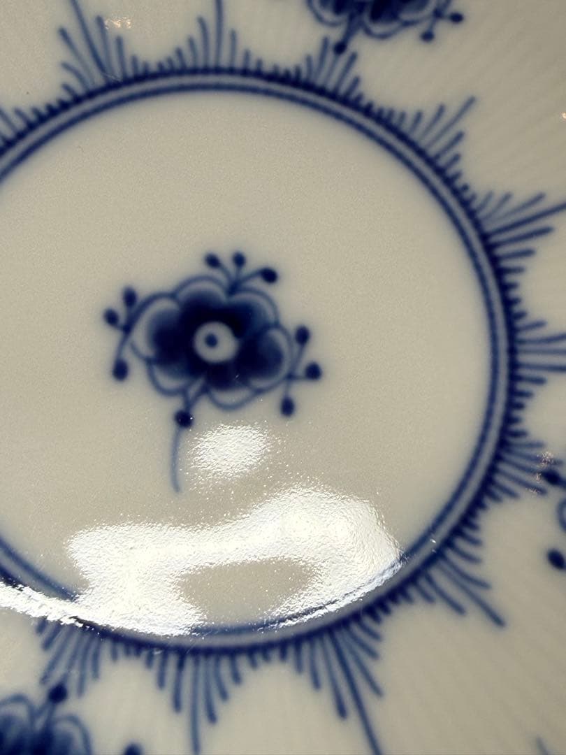 ロイヤルコペンハーゲン ブルーフルーテッド プレート フルレース 25cm 2枚