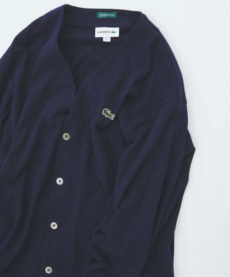 LACOSTE × JOURNALSTANDARD /別注 鹿の子 カーディガン