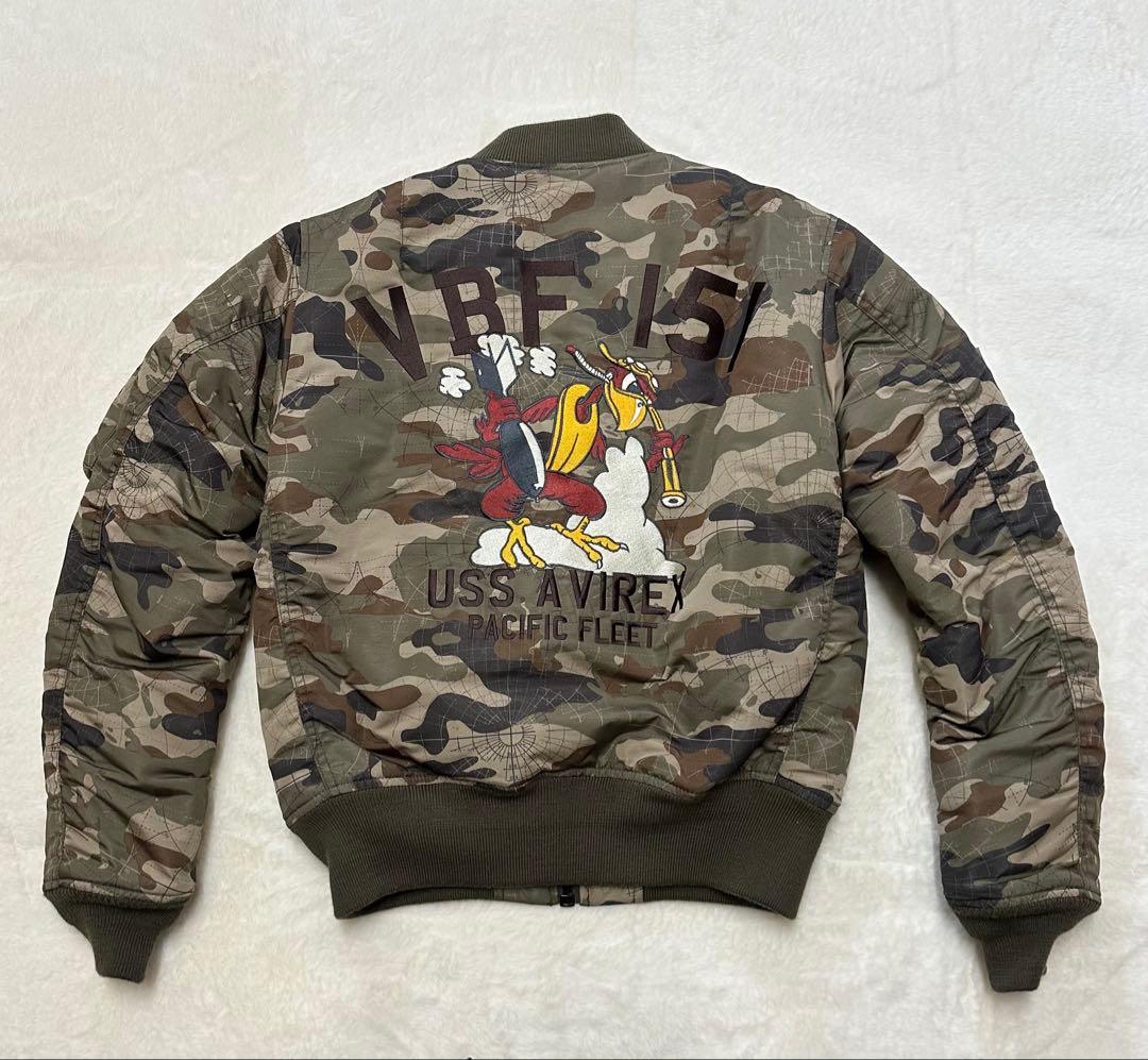 goSOLDOUT AVIREX MA-1 ジャケット 迷彩マッププリント