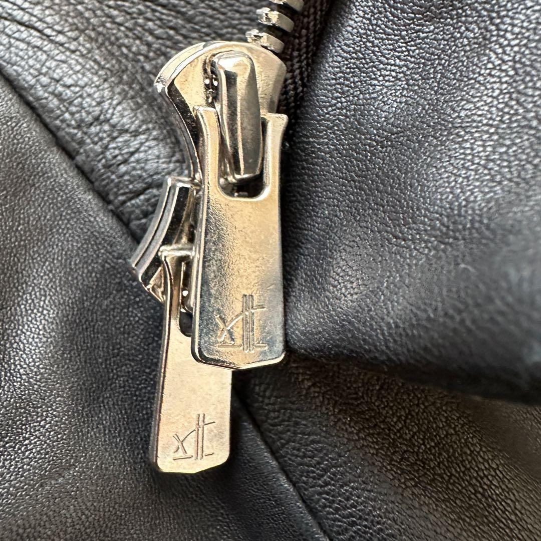 bajraバジュラ 変形羊レザージャケットモード 美シルエットサイズ1ブラック