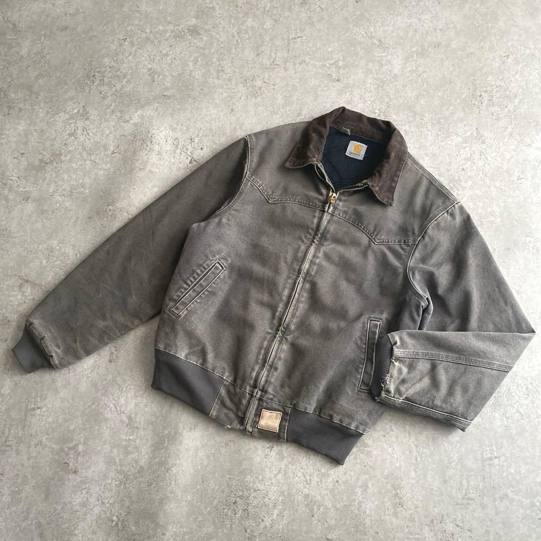 レアカラー貴重サイズ90sカーハートJ14サンタフェジャケット CMTセメント