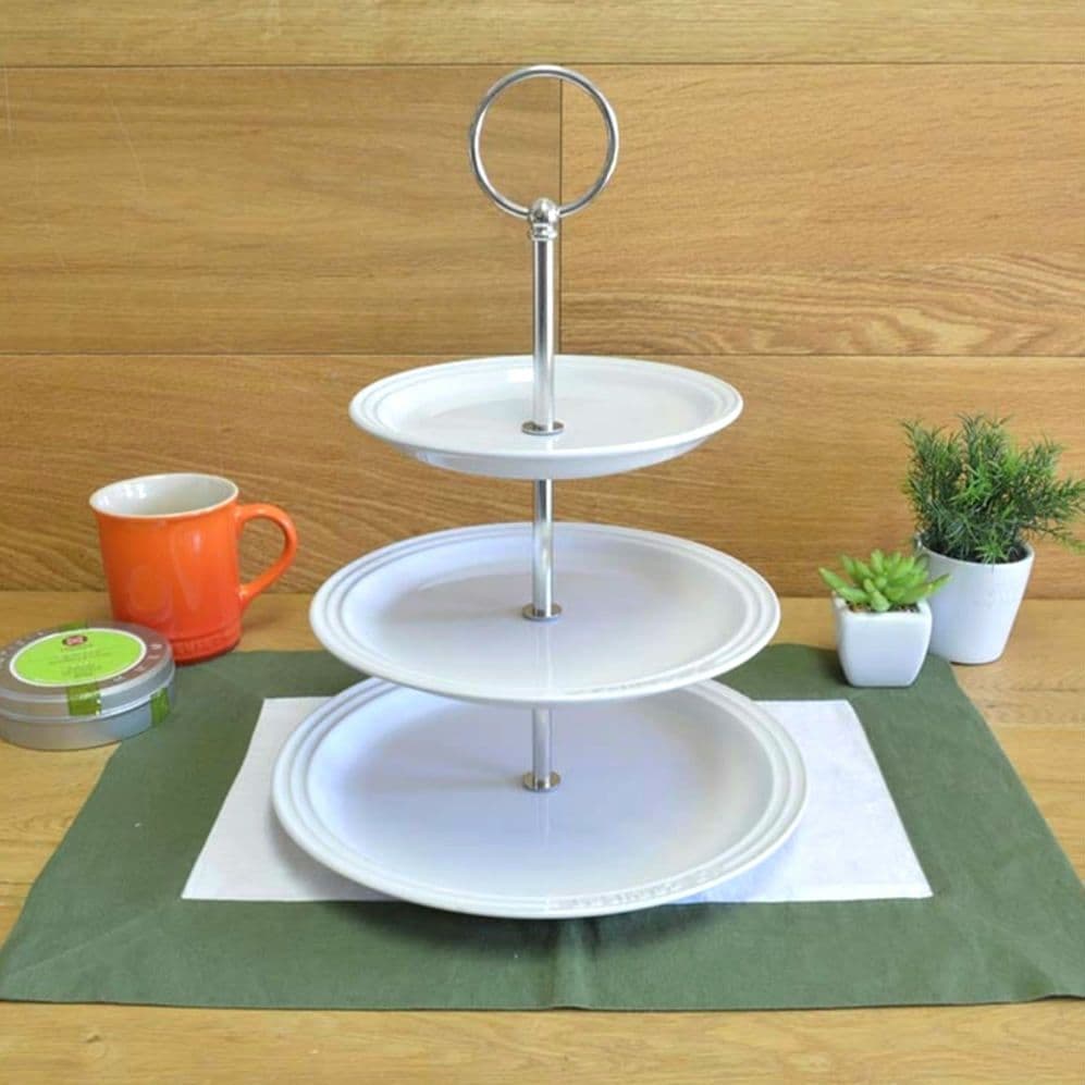 【希少】LE CREUSET アフタヌーンティースタンド 3段　ルクルーゼ
