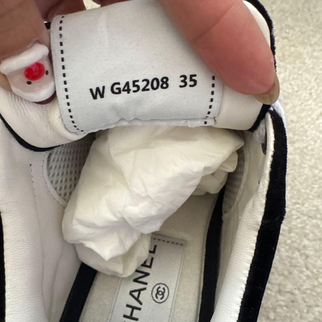 CARAMEL！シャネル　スニーカー　スエード　ロゴ　35サイズ