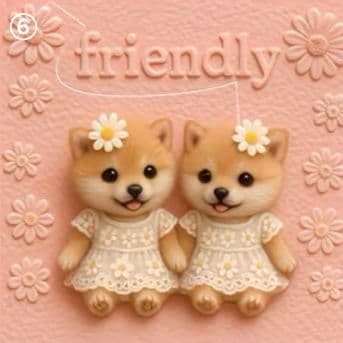 ハンドメイド　オーダー受付ページ　　♡マーガレットわんこ　パネル♡