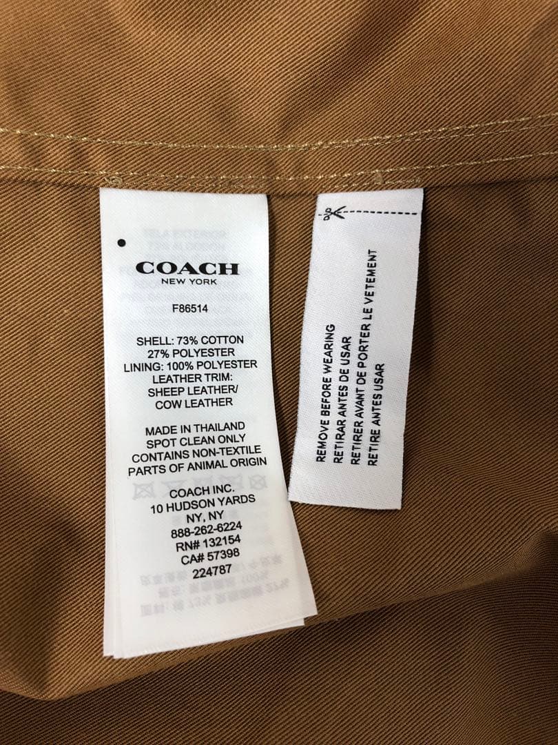 新品 COACH レトロ トラッド ラグジュアリーモード ダブルトレンチコート