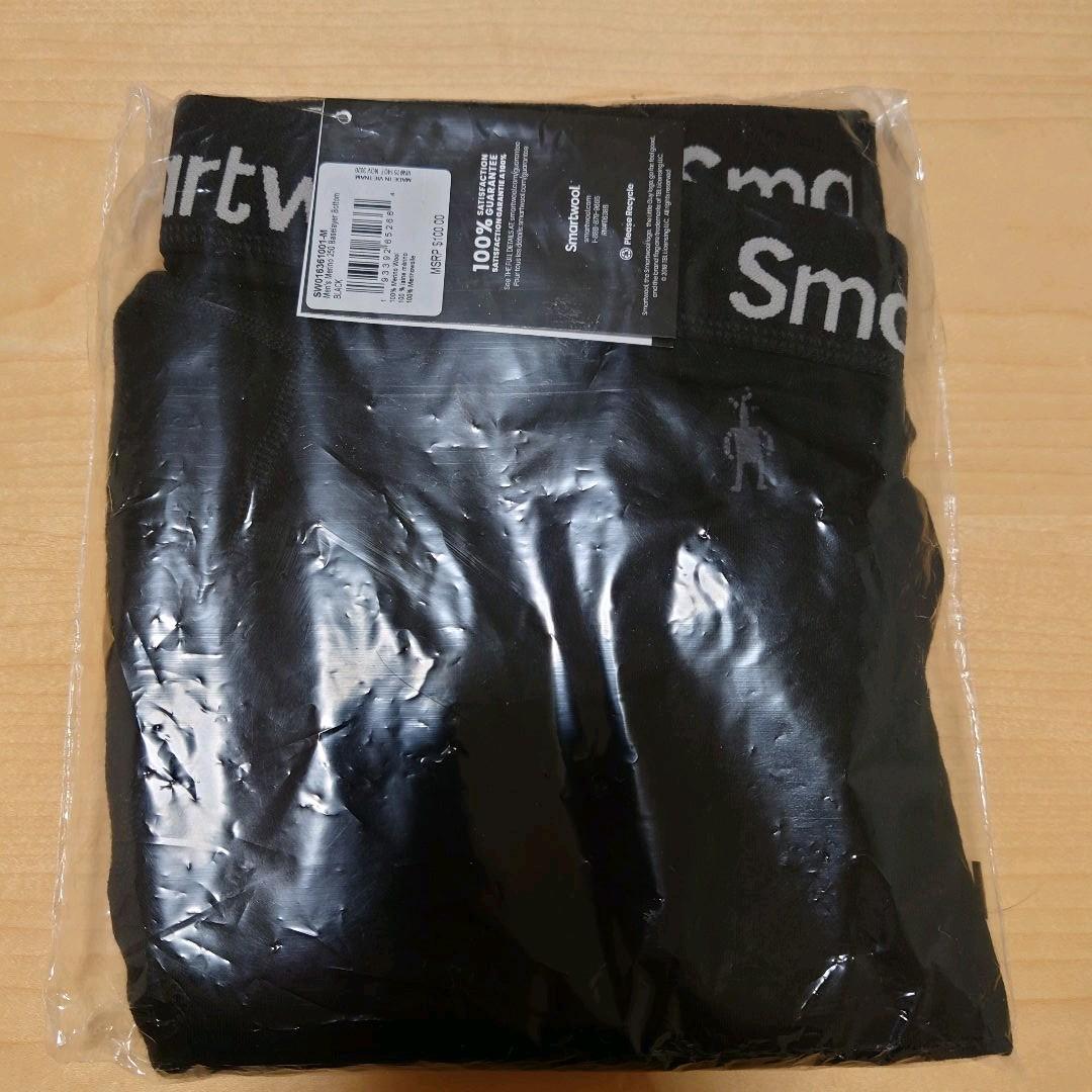 スマートウール メリノ250ベースレイヤーボトム ブラック Mサイズ