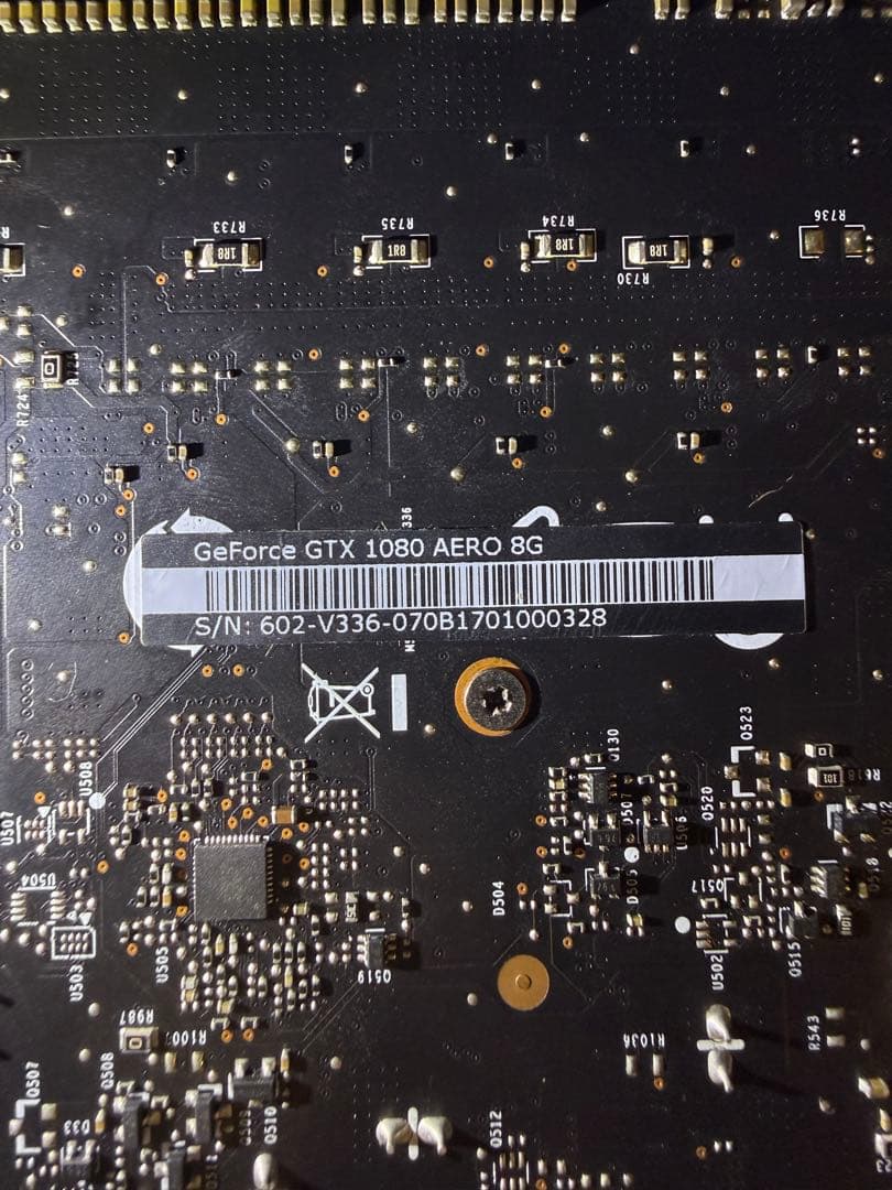 GeForce GTX 1080 8GB 分解清掃歴あり