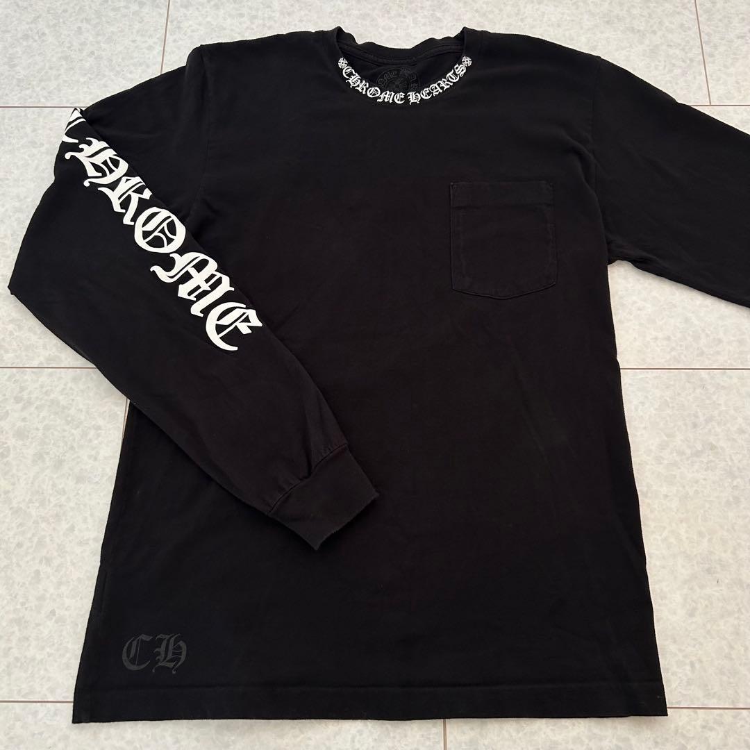 ☆超美品☆ CHROME HEARTS ブラック 長袖カットソー L