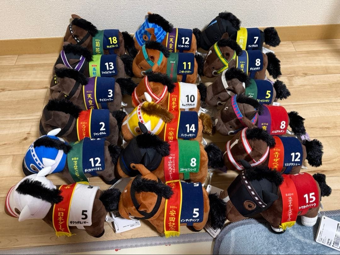 サラブレッドコレクション　ぬいぐるみ　18個セット　競馬