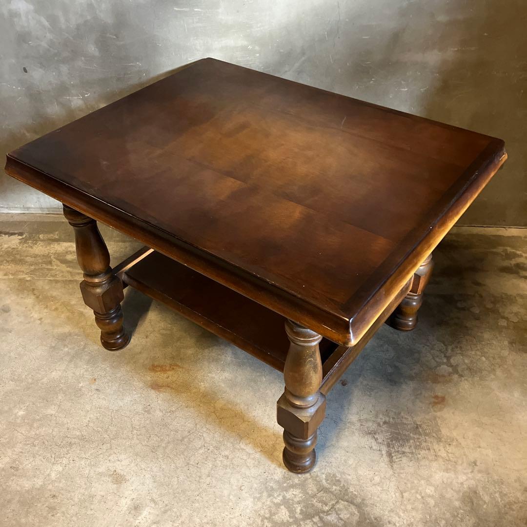 アンティーク 旧ロゴ キツツキ 飛騨産業 テーブル ローテーブル ヴィンテージ