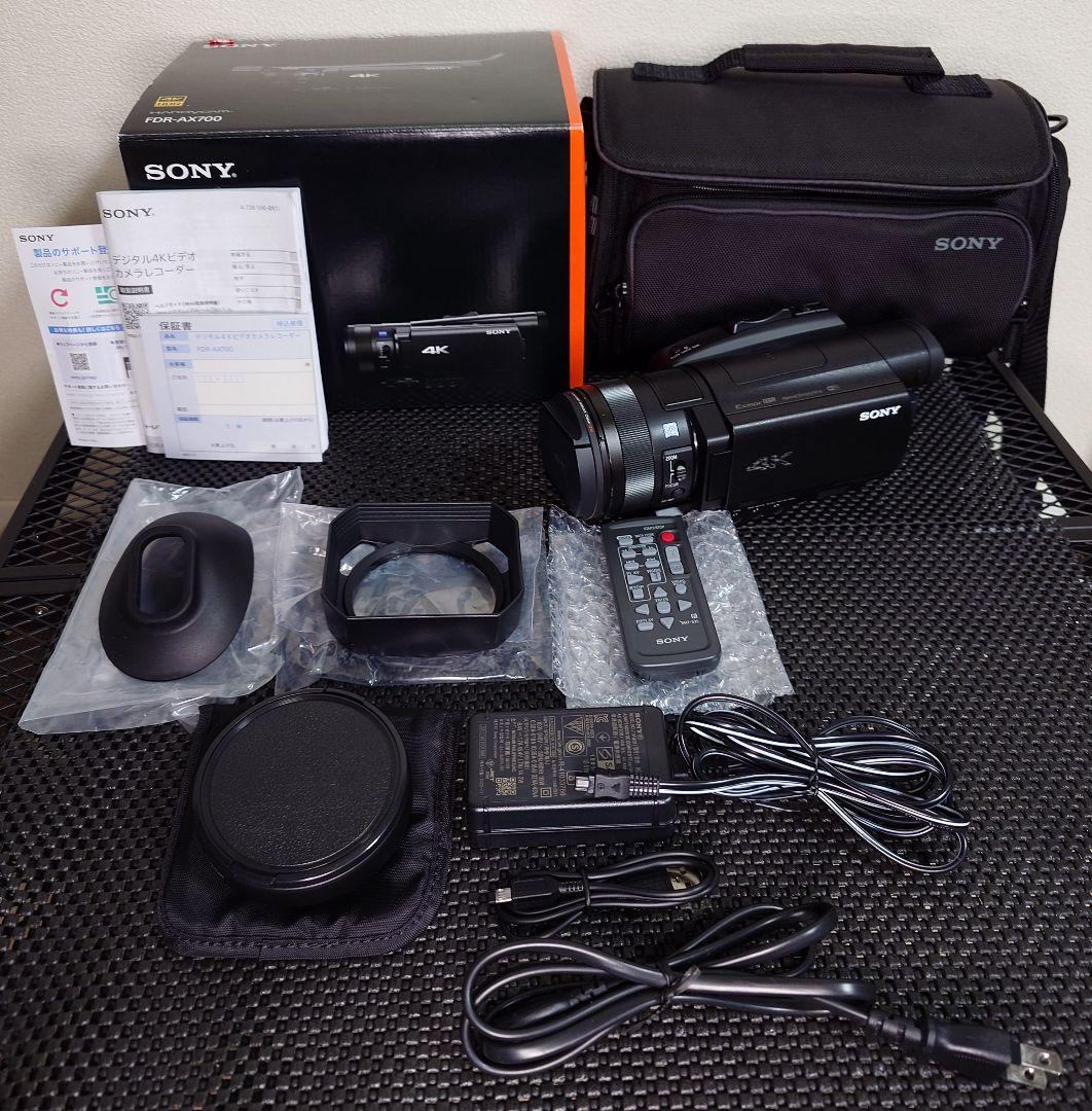 SONY FDR-AX700 4Kビデオカメラ 【超美品】 通電時間4×10H