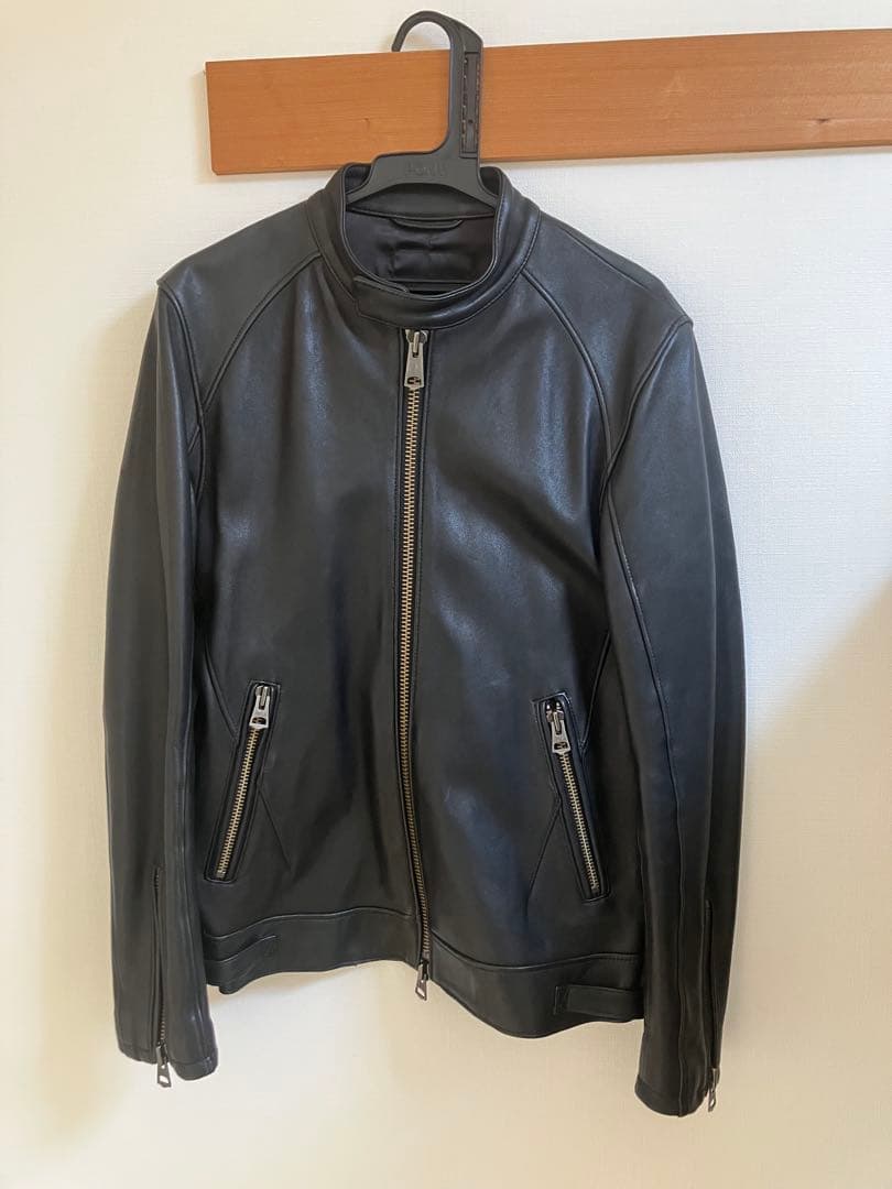 JACKROSE ブラック シングルライダースジャケット 5サイズ