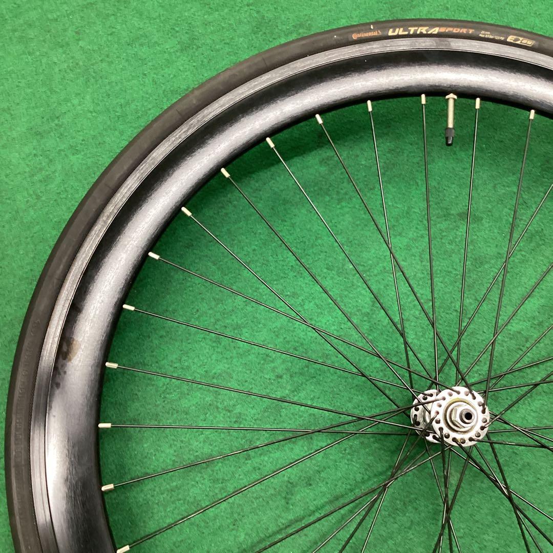 前輪 700x25C タイヤ付 前ホイール 自転車　クイックリリース