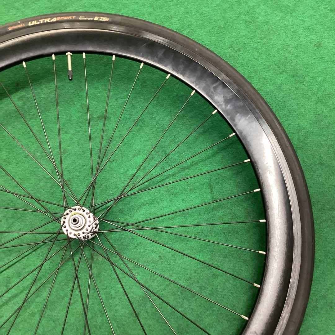 前輪 700x25C タイヤ付 前ホイール 自転車　クイックリリース