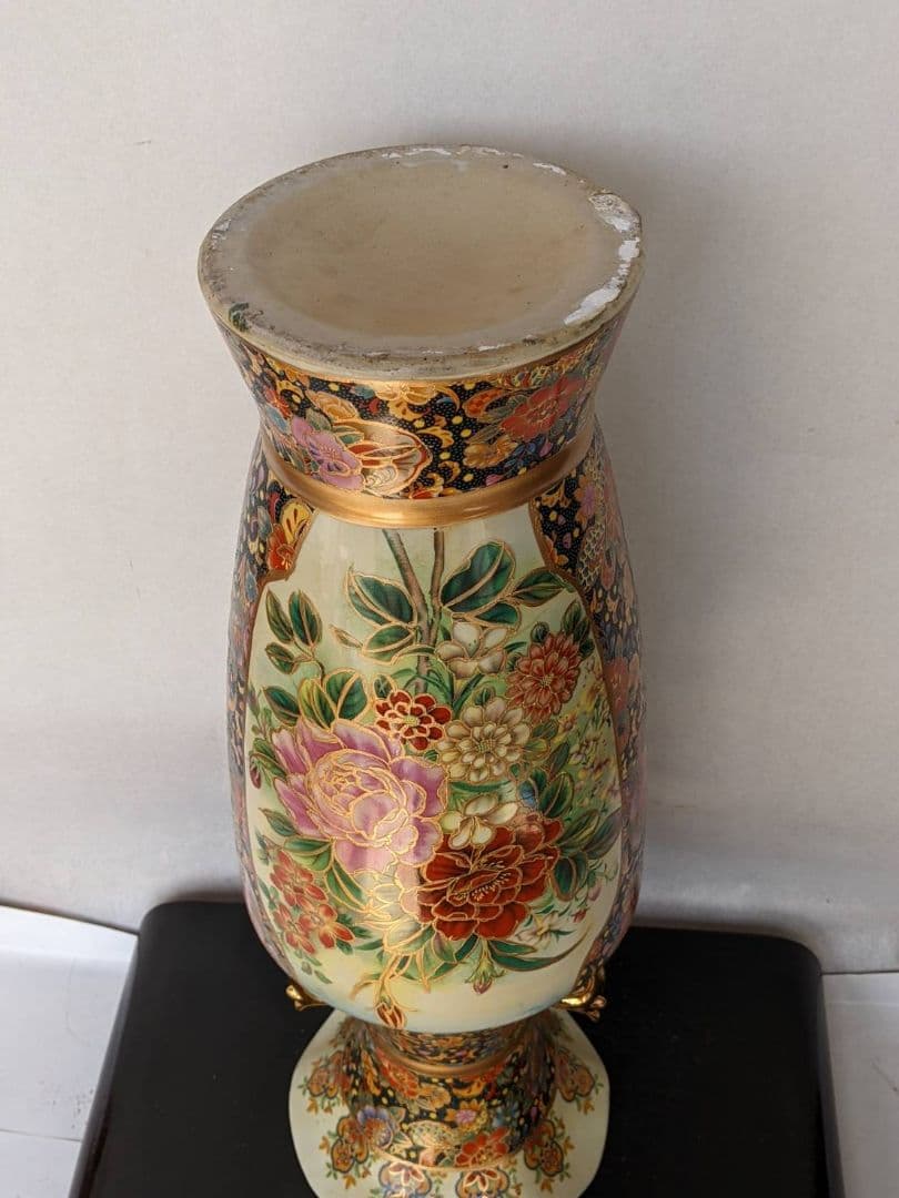 大型花瓶　中国製　輸入品　飾り花瓶　 装飾 花瓶