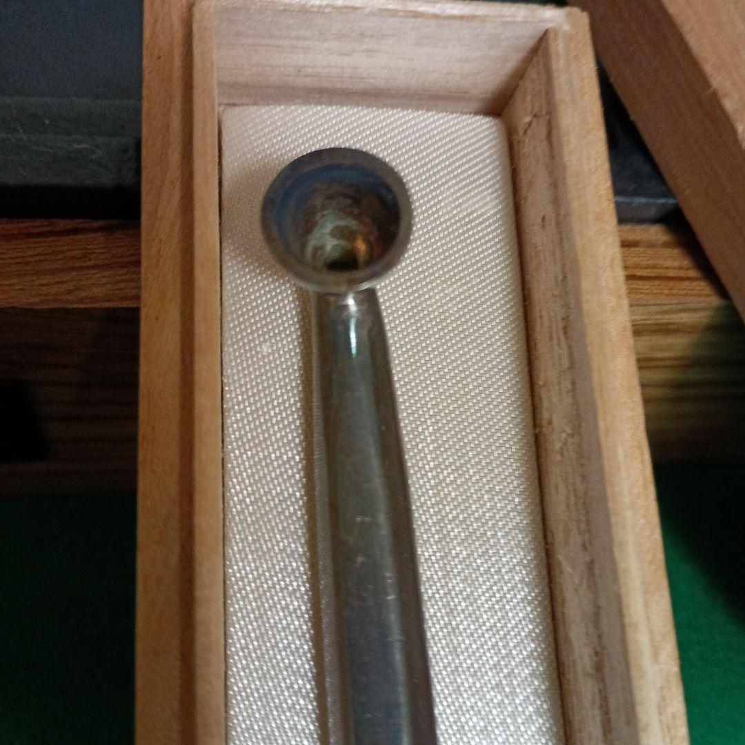 木製 置き型灰皿 タバコ用パイプ付き