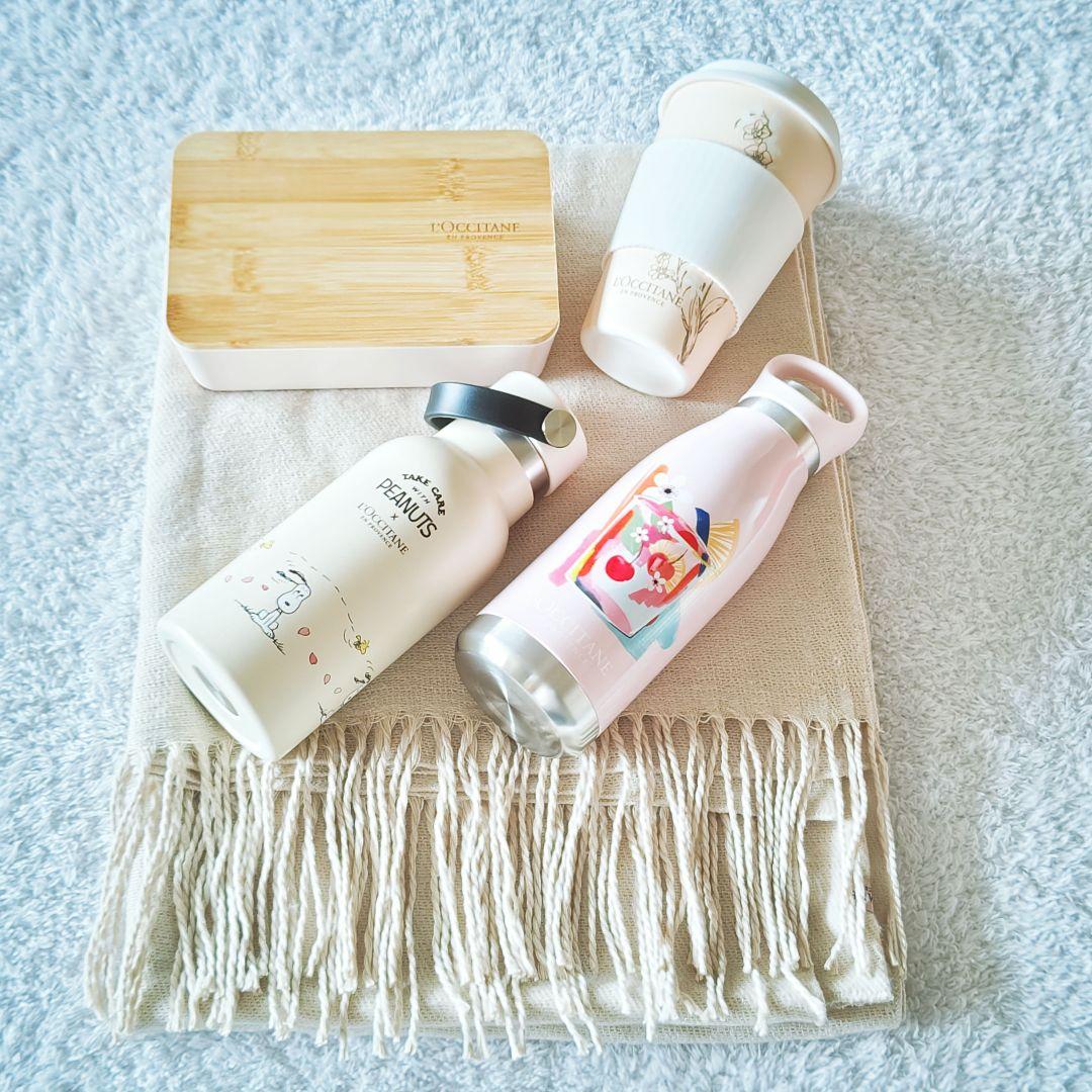 【ロクシタン】新品未使用　ノベルティ　水筒　タンブラー　ランチボックス　ストール