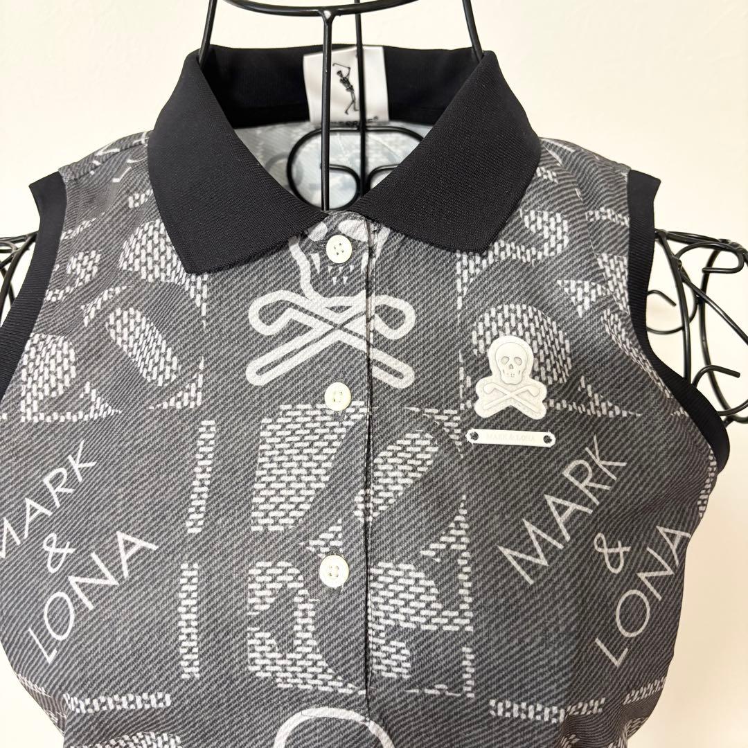 新品タグ付き✨MARK & LONA ブラック ノースリーブ S 2024SS