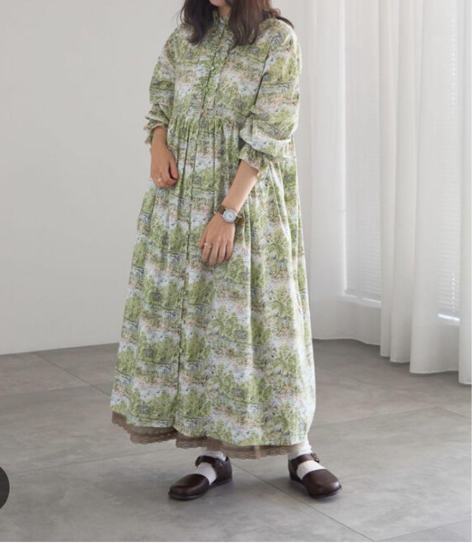 【LIBERTY】Glencot House柄ワンピース