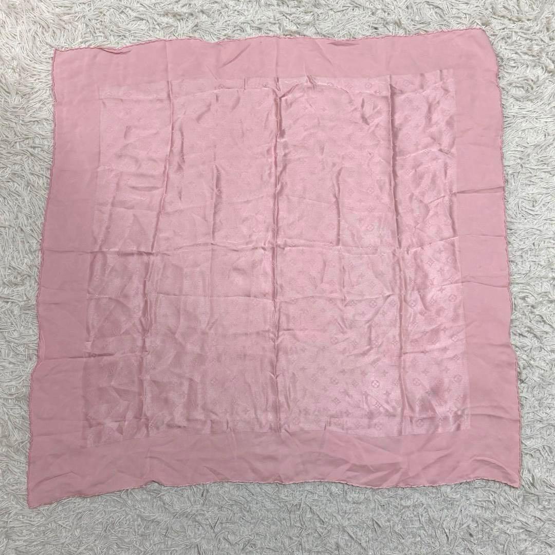 15448✨良品✨LOUIS VUITTON モノグラム 大判ストール ピンク