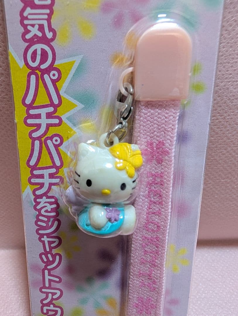 激レア！　ハローキティ　静電気除去ストラップ　　未開封　レトロ　日本限定品