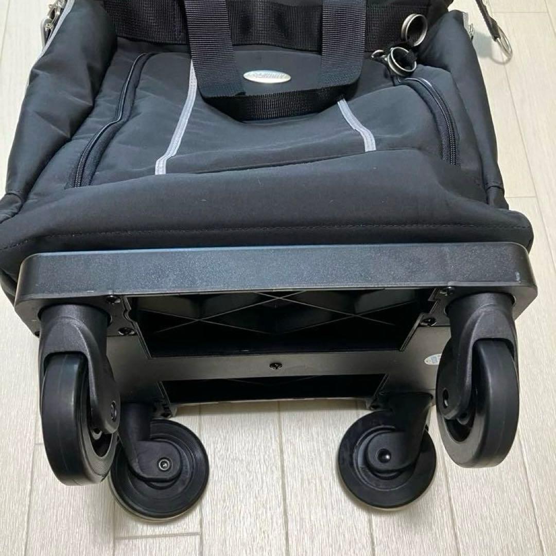 SWANY スワニー 4輪 キャリーバッグ カート ブラック 黒