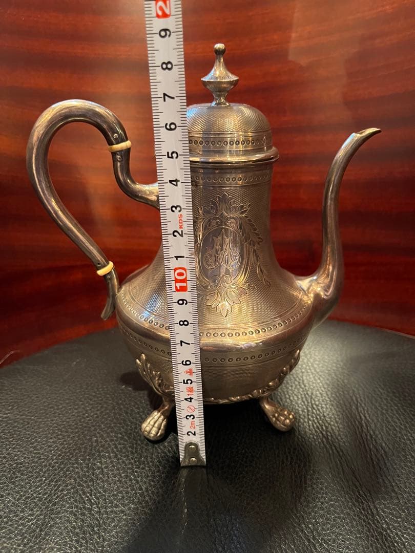 スターリングシルバー純銀製950 ポット　フランス　アンティーク　カトラリー