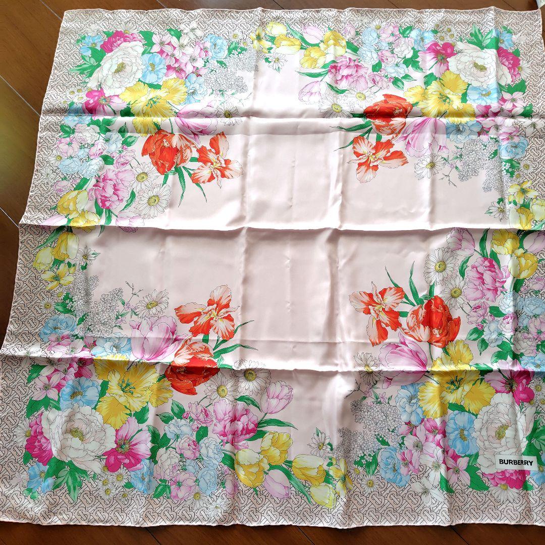 BURBERRY 花柄 スカーフ