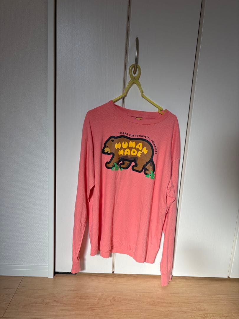 HUMAN MADE 長袖カットソー ピンク