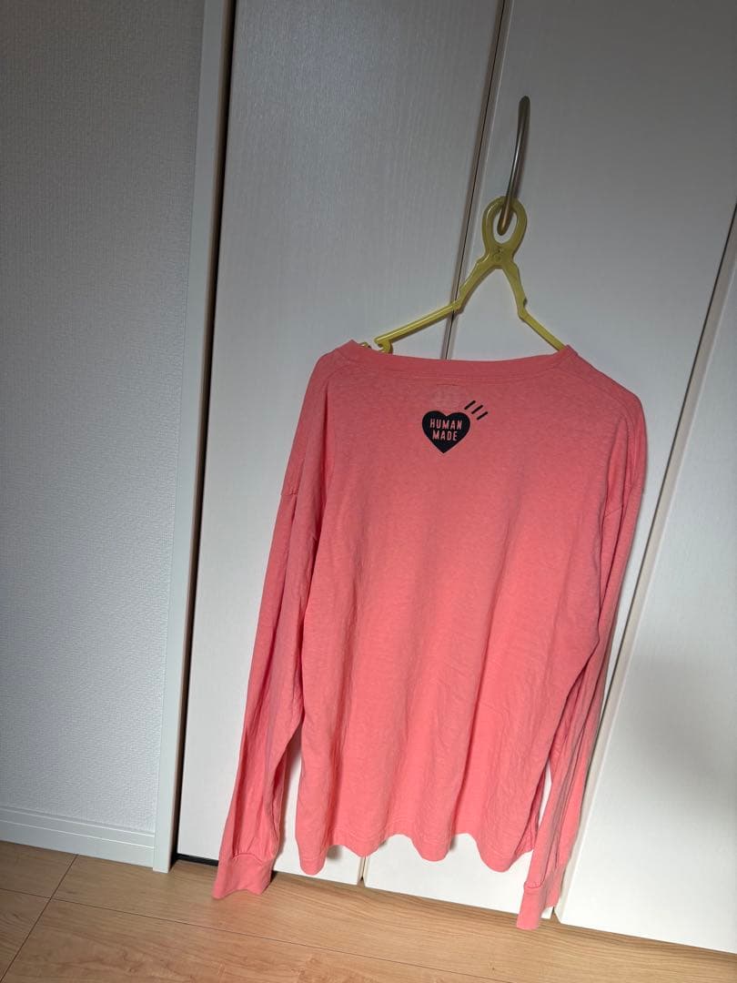 HUMAN MADE 長袖カットソー ピンク