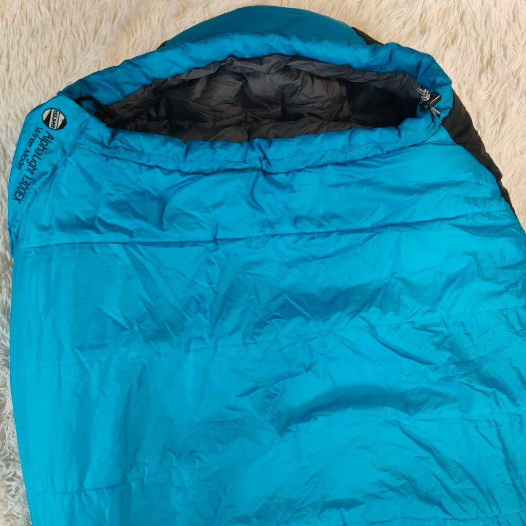 ISUKAアルファライト 1300EX シュラフ 寝袋 ブルー ウィンターモデル