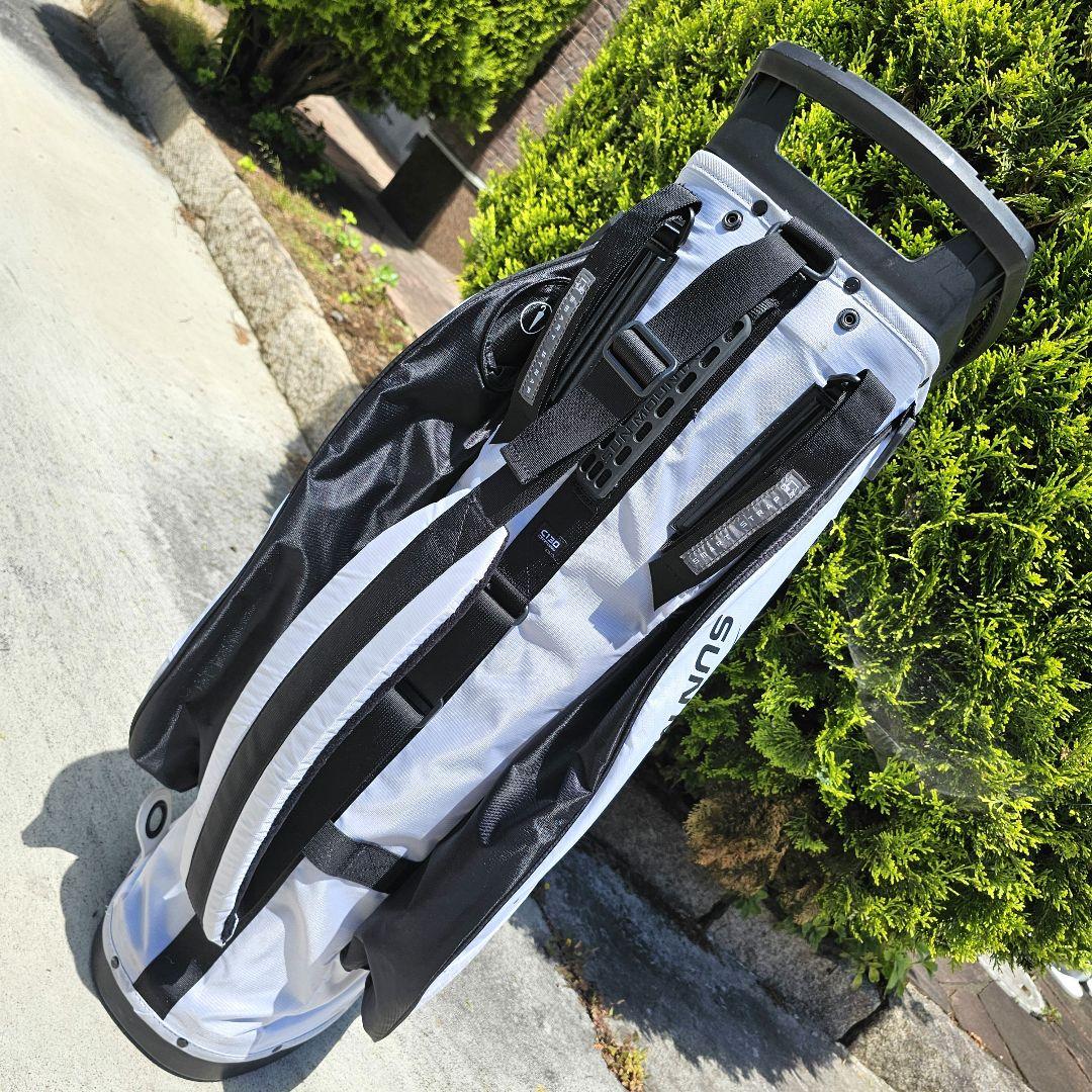 【サンマウンテン】2024年人気14分割C130キャディバッグ 白 フード付き