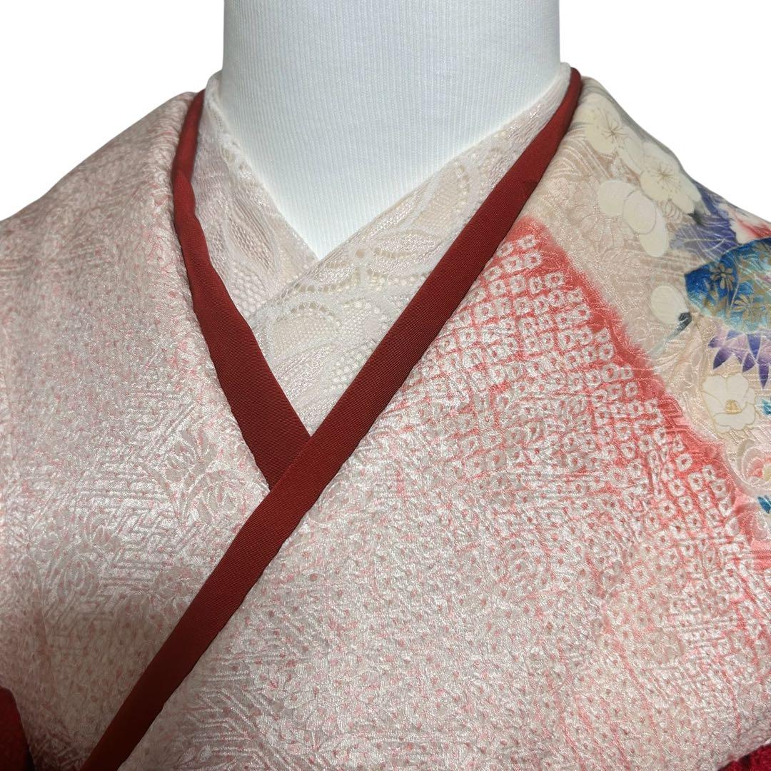 16000→15200にお値下げ　比較的美品　袷　正絹　総絞り　振袖　フルセット