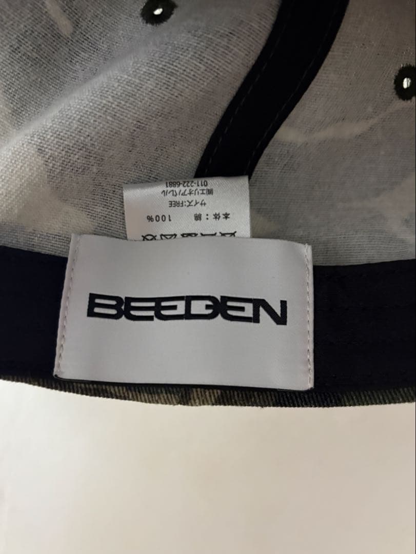 BEEDEN キャップ　BD STUDS DAMAGE CAP