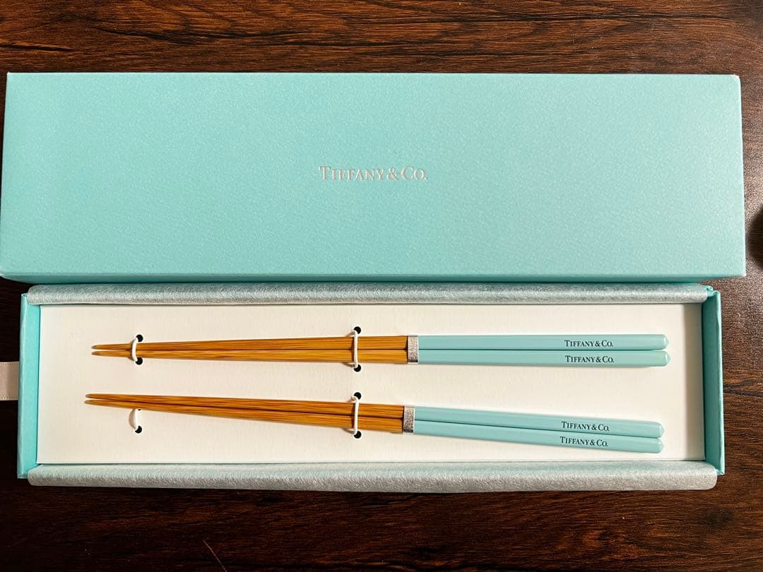 【匿名配送】Tiffany&Co. 夫婦箸セット　ティファニー　非売品