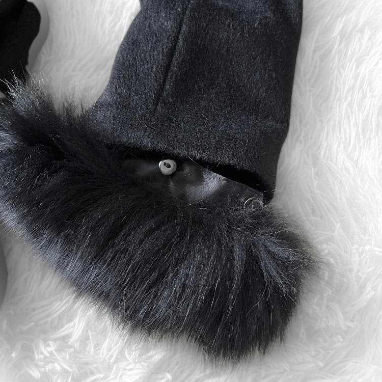 極美品 Eternallous カシミヤ100% SAGAファー ロングコート