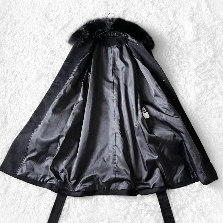 極美品 Eternallous カシミヤ100% SAGAファー ロングコート